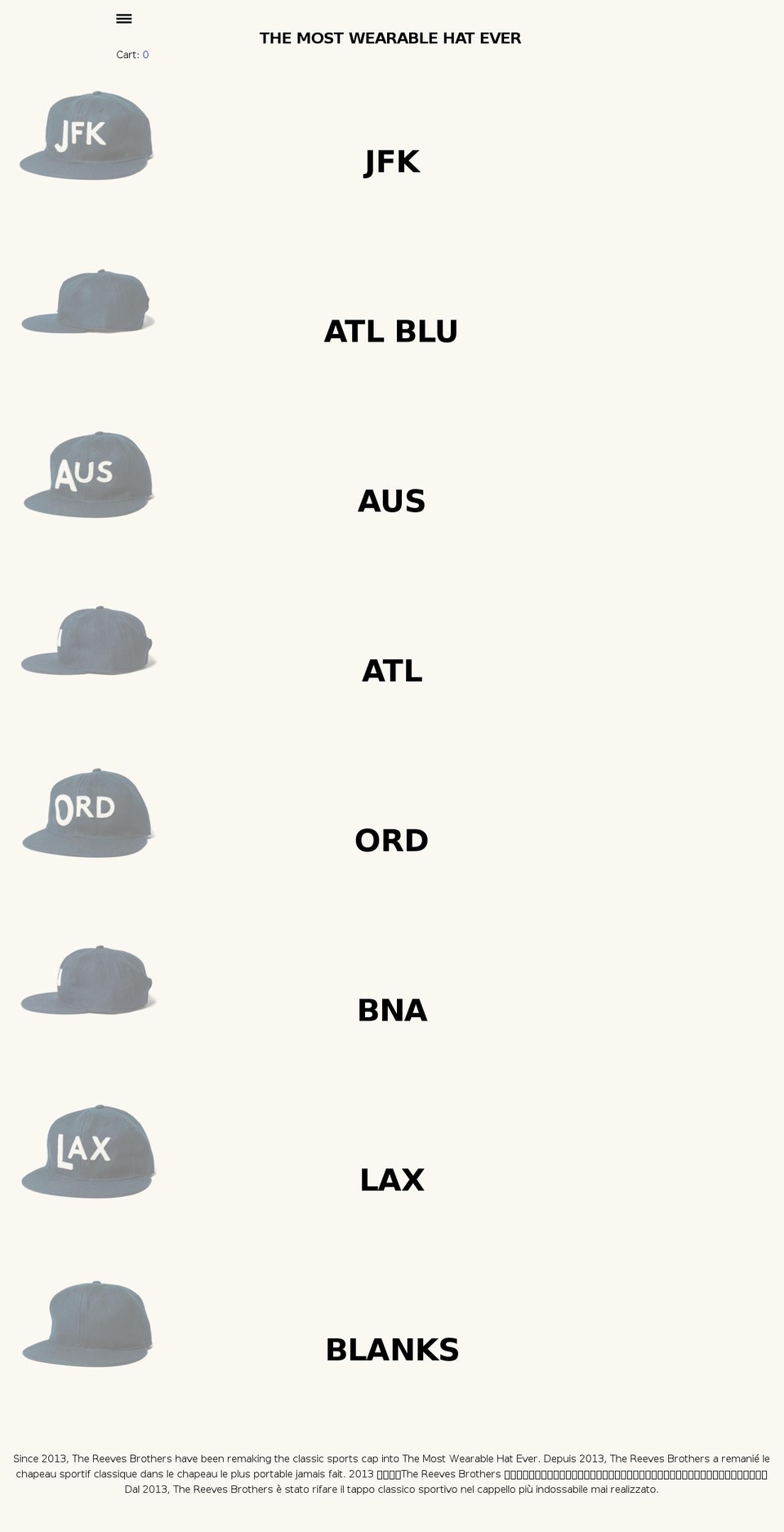 themostwearablehatever.com — Shopify storefront screenshot