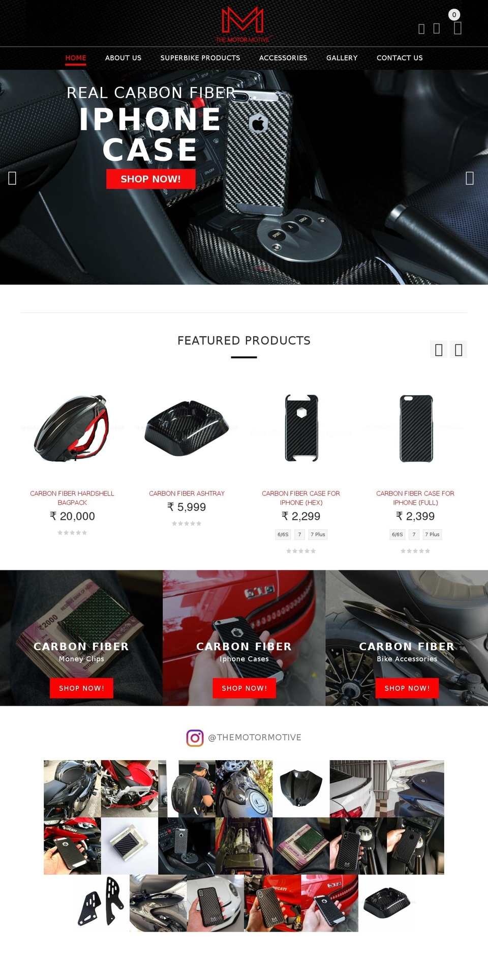 themotormotive.com shopify website screenshot