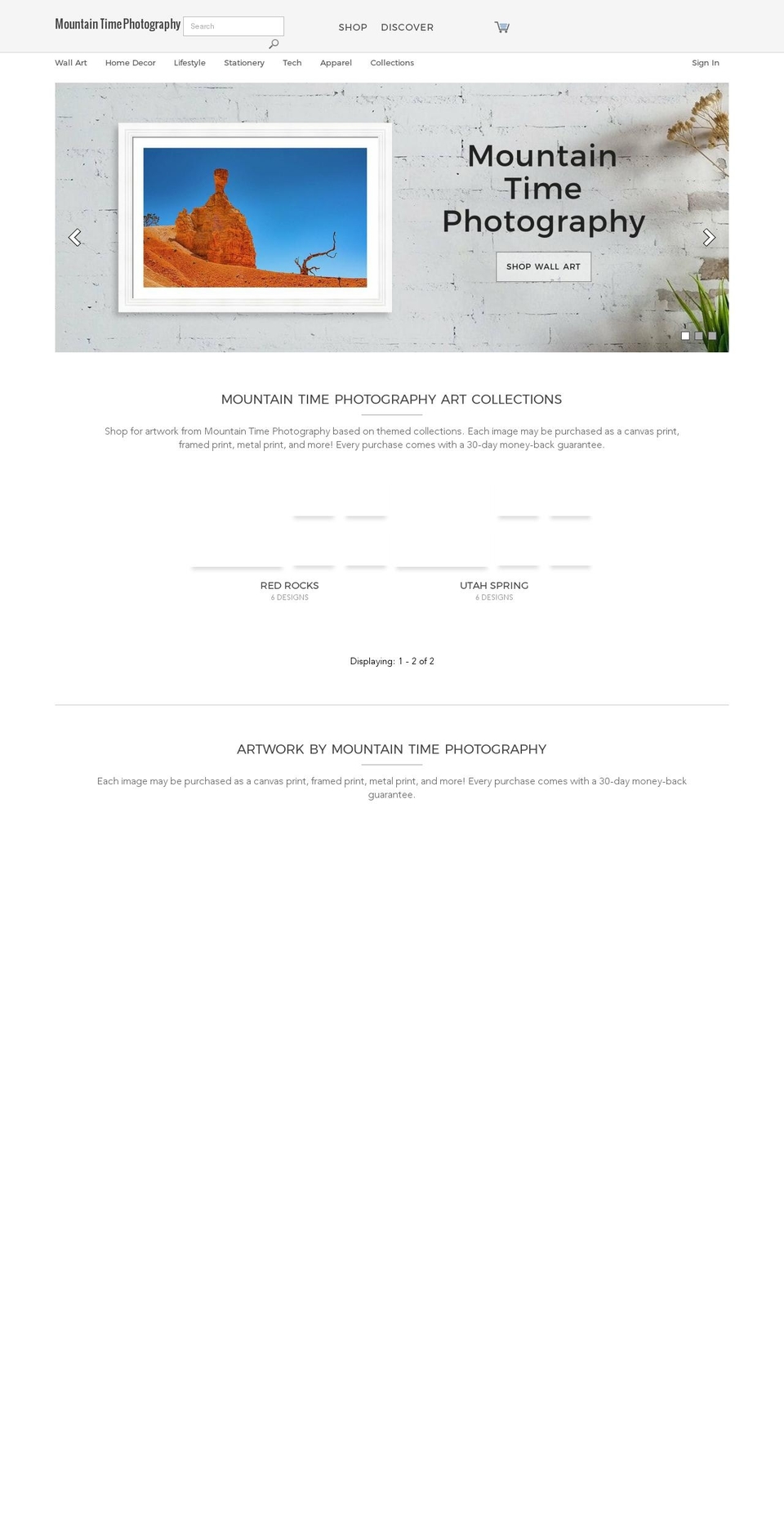 themountaintime.com — Shopify storefront screenshot