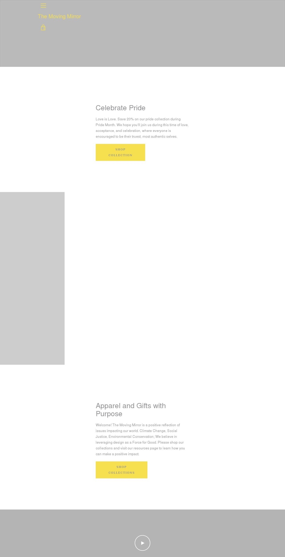 themovingmirror.com shopify website screenshot