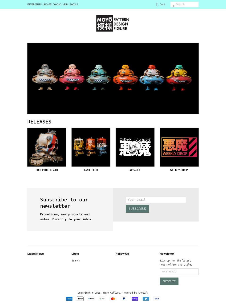 themoyogallery.com shopify website screenshot