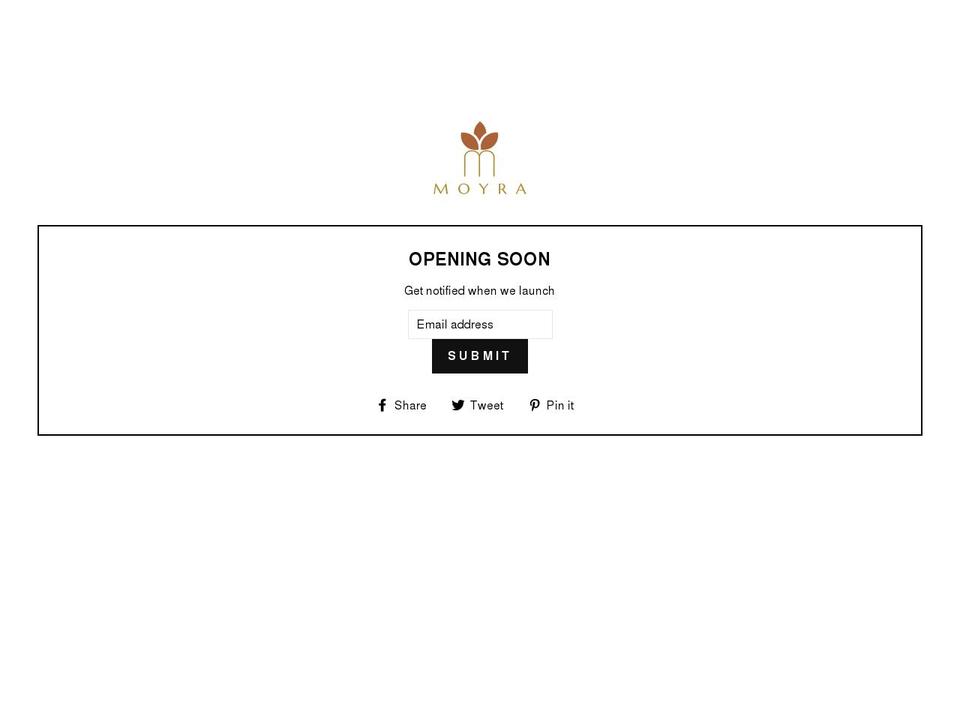 themoyra.com shopify website screenshot