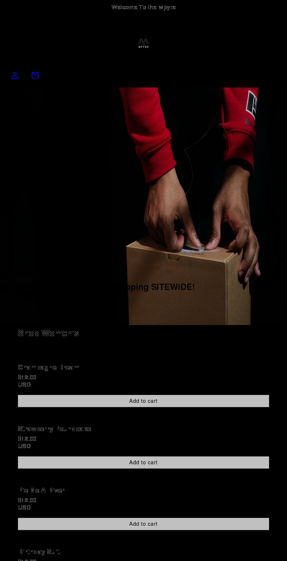 thempyre.com — Shopify storefront screenshot