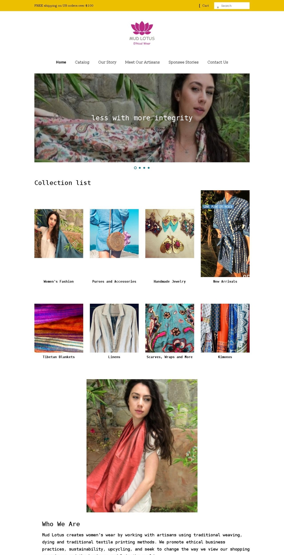 themudlotus.com shopify website screenshot