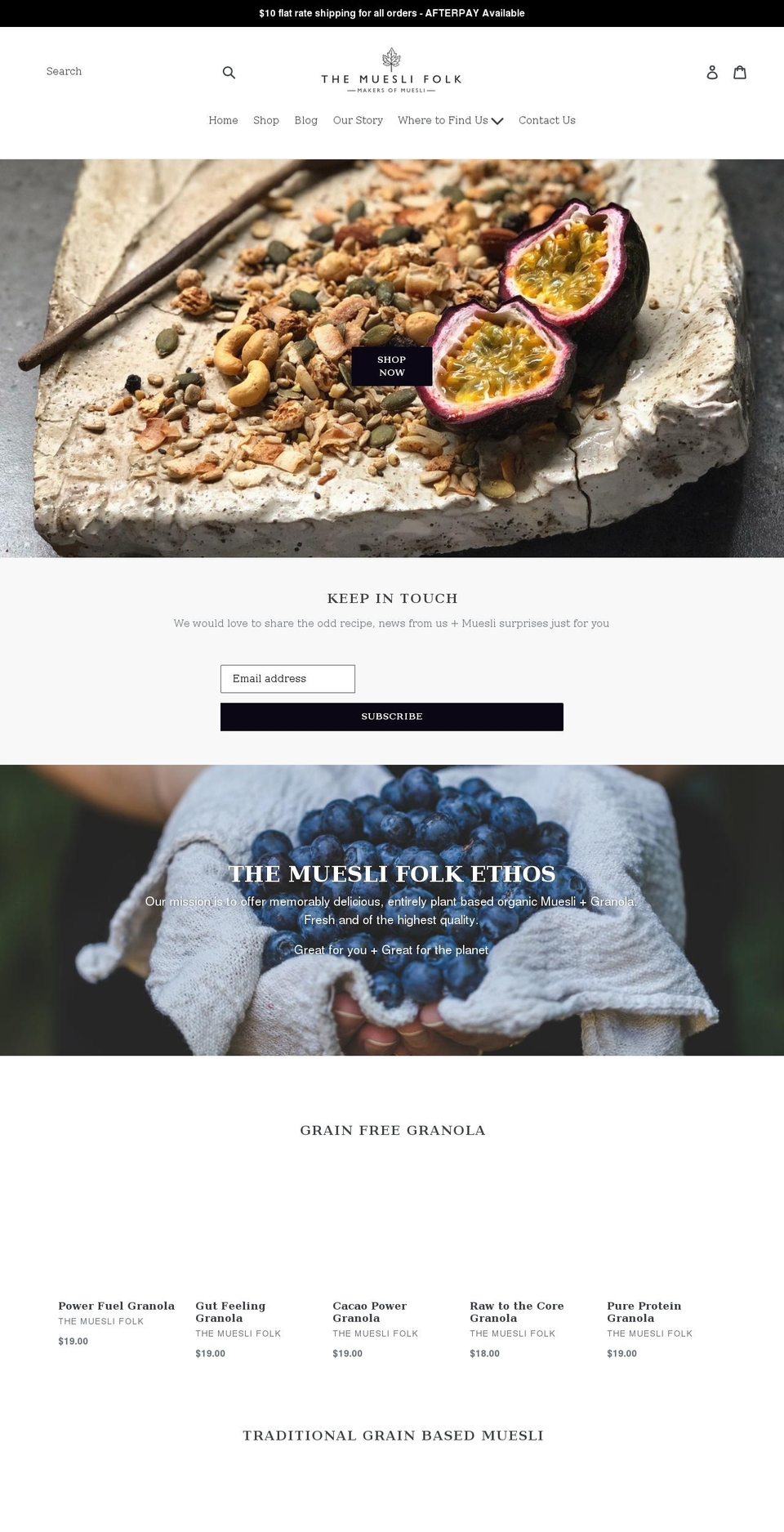 themueslifolk.com.au shopify website screenshot