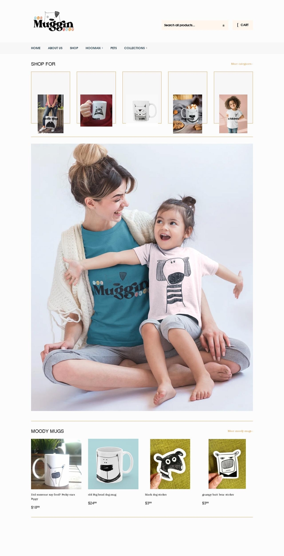 themugginshop.com shopify website screenshot