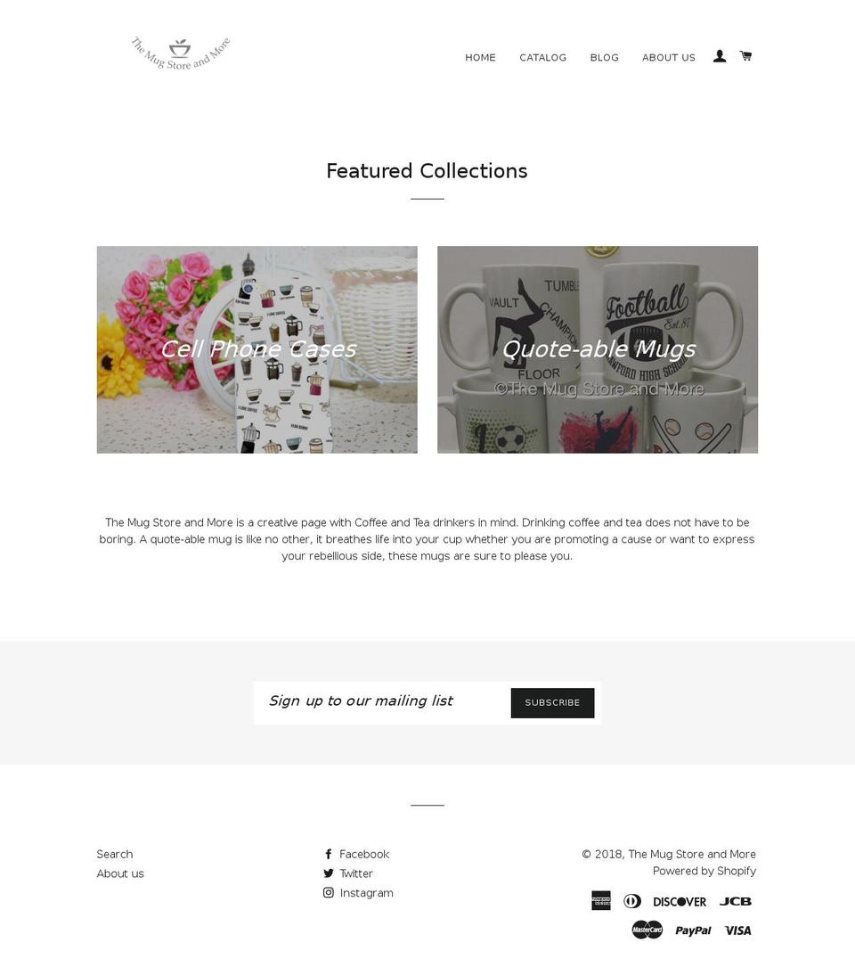 themugstoreandmore.com shopify website screenshot