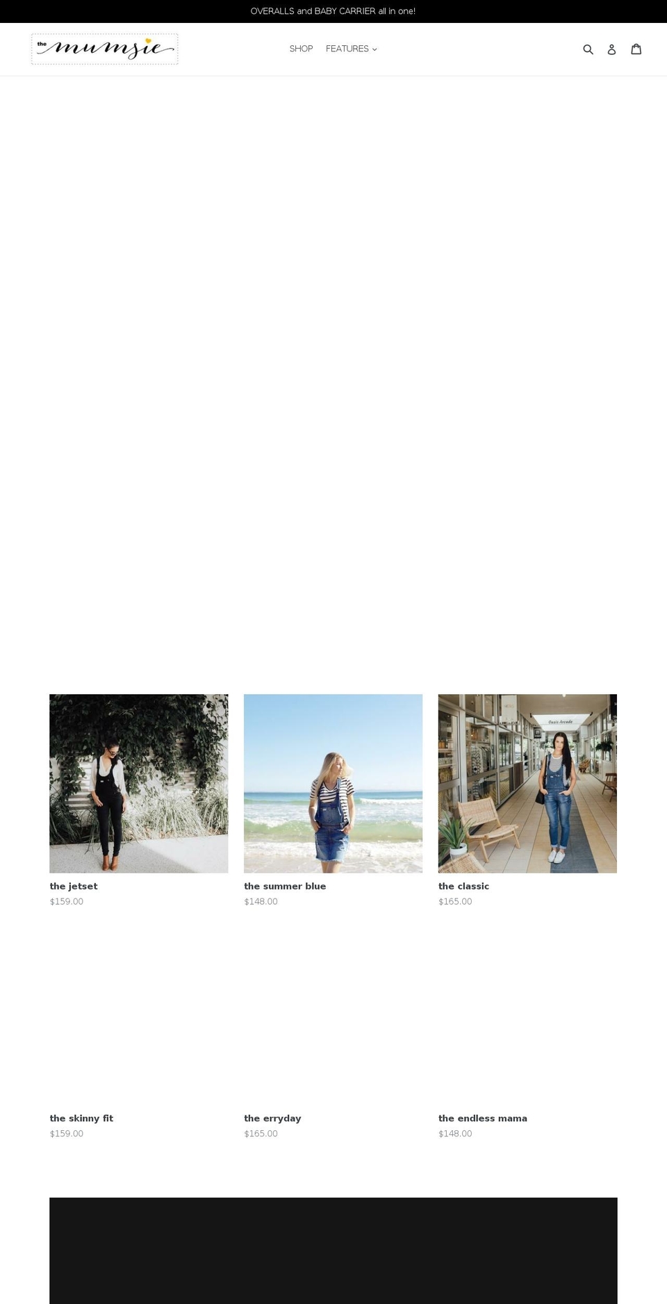 themumsie.com — Shopify storefront screenshot