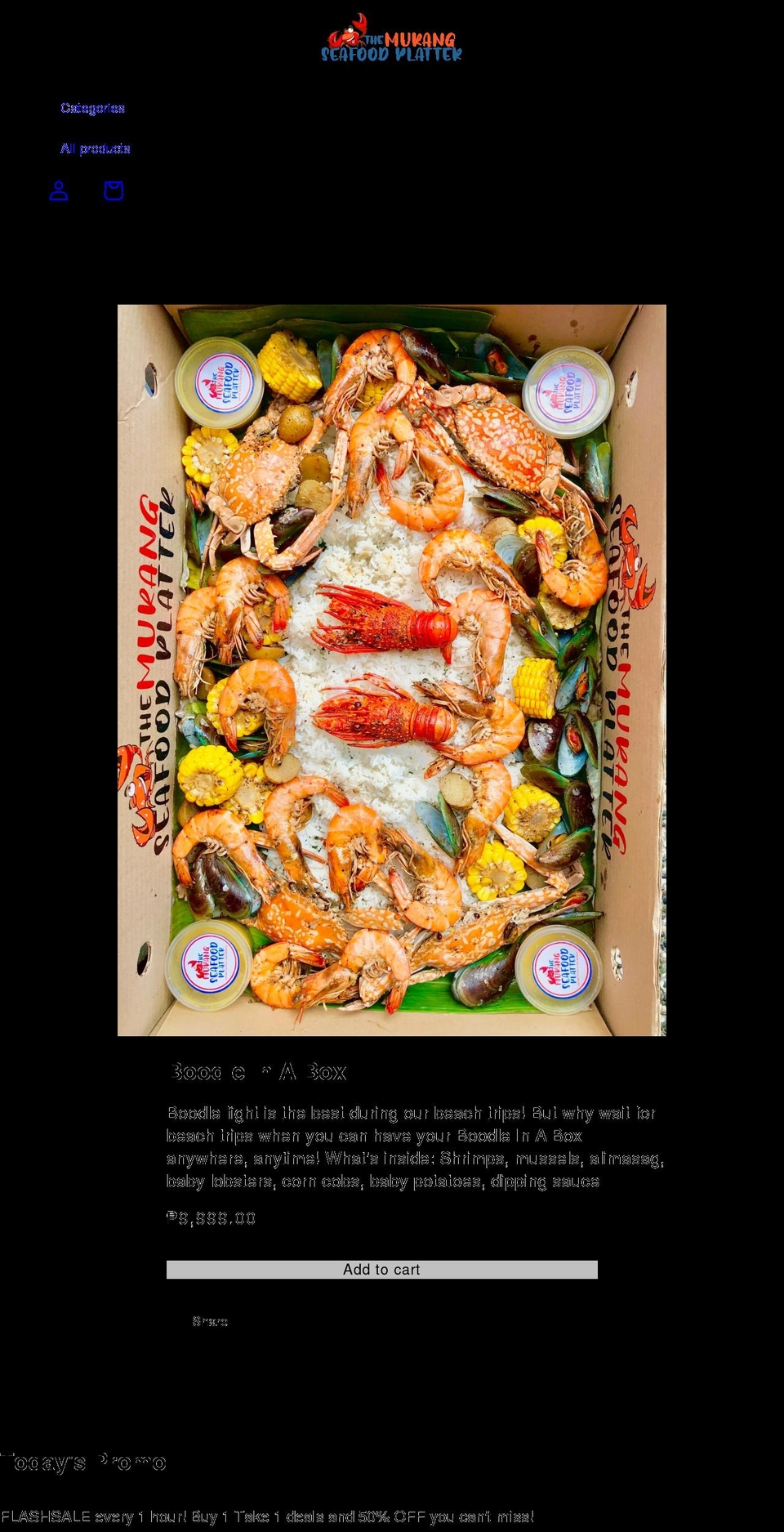 themurangseafoodplatter.com shopify website screenshot