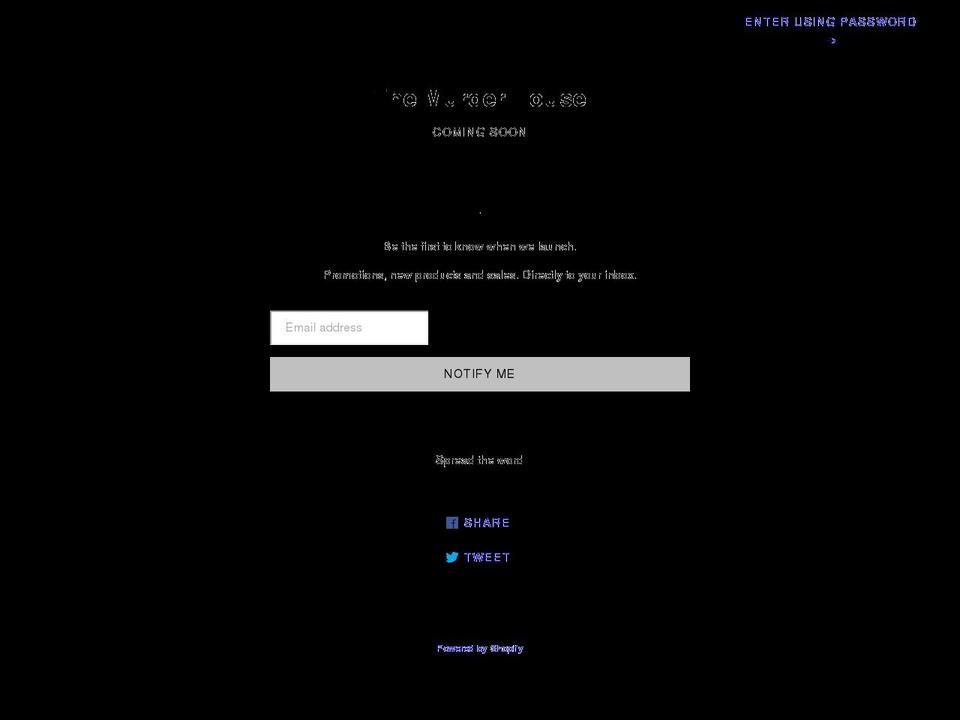 themurderhousestore.com shopify website screenshot