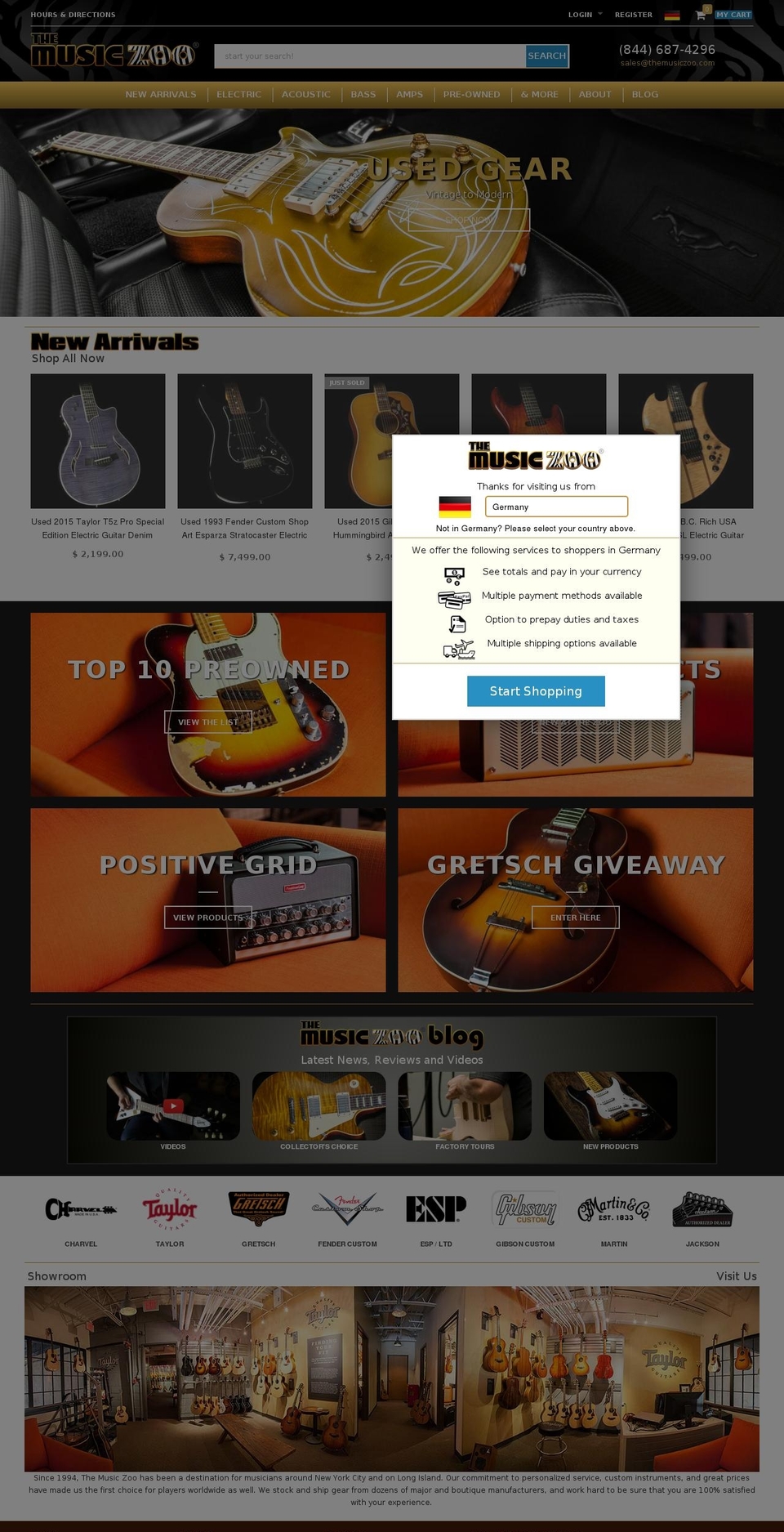 themusiczoo.com shopify website screenshot