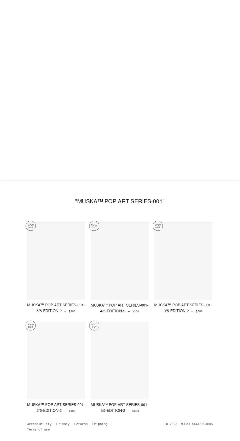 themuska.com shopify website screenshot