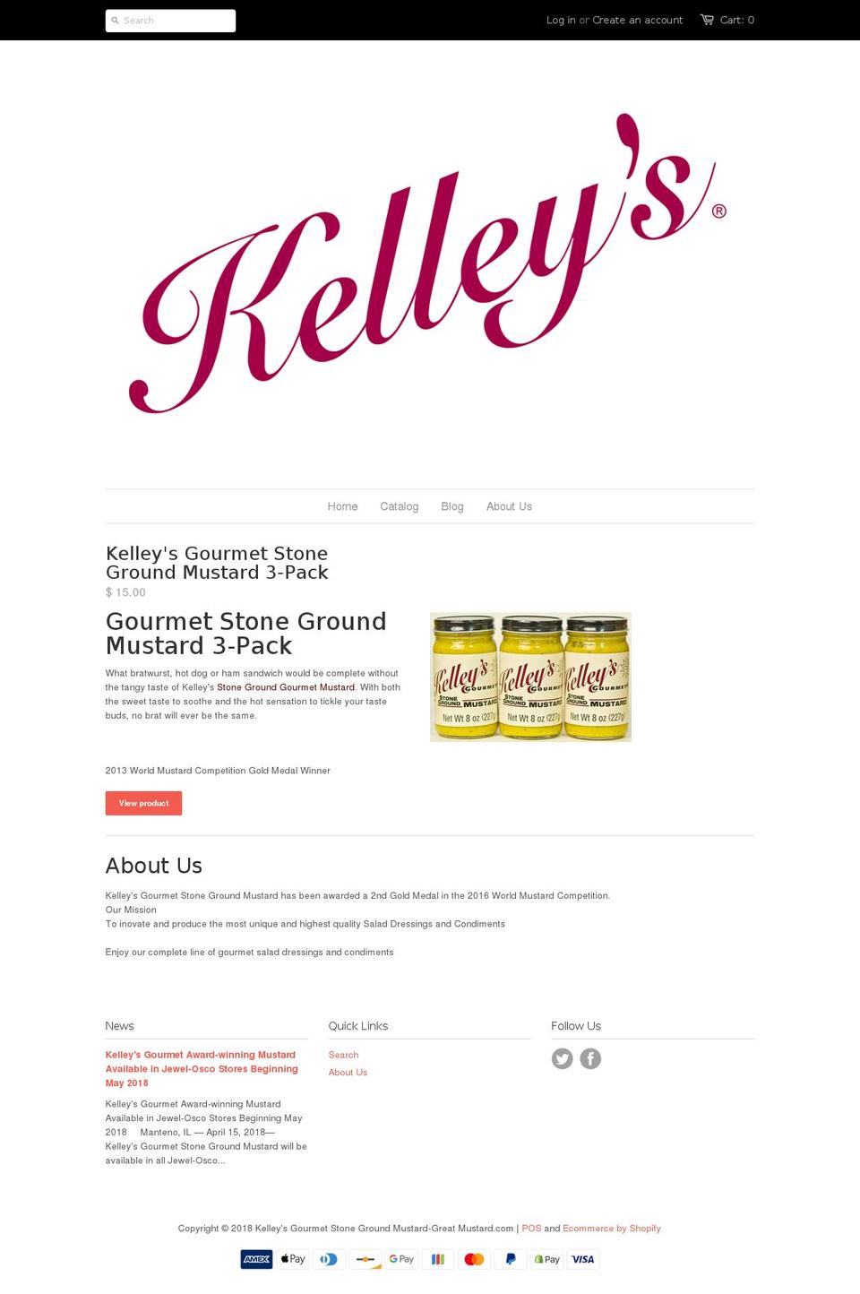 themustardking.com shopify website screenshot
