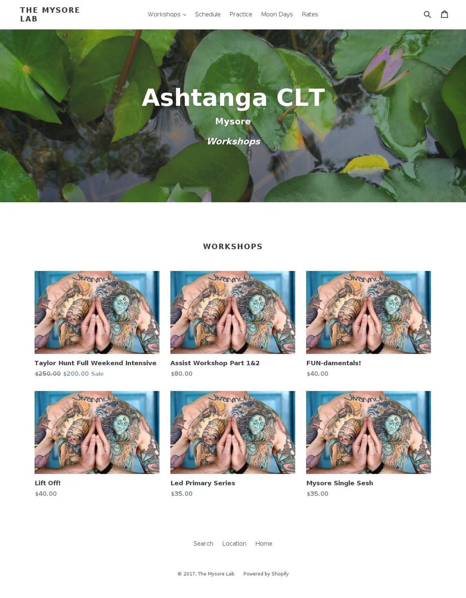 themysorelab.com shopify website screenshot