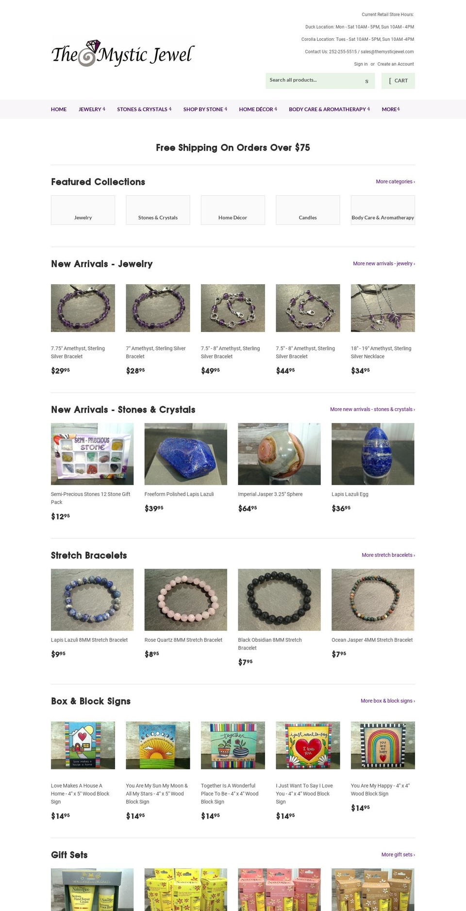themysticgift.com — Shopify storefront screenshot