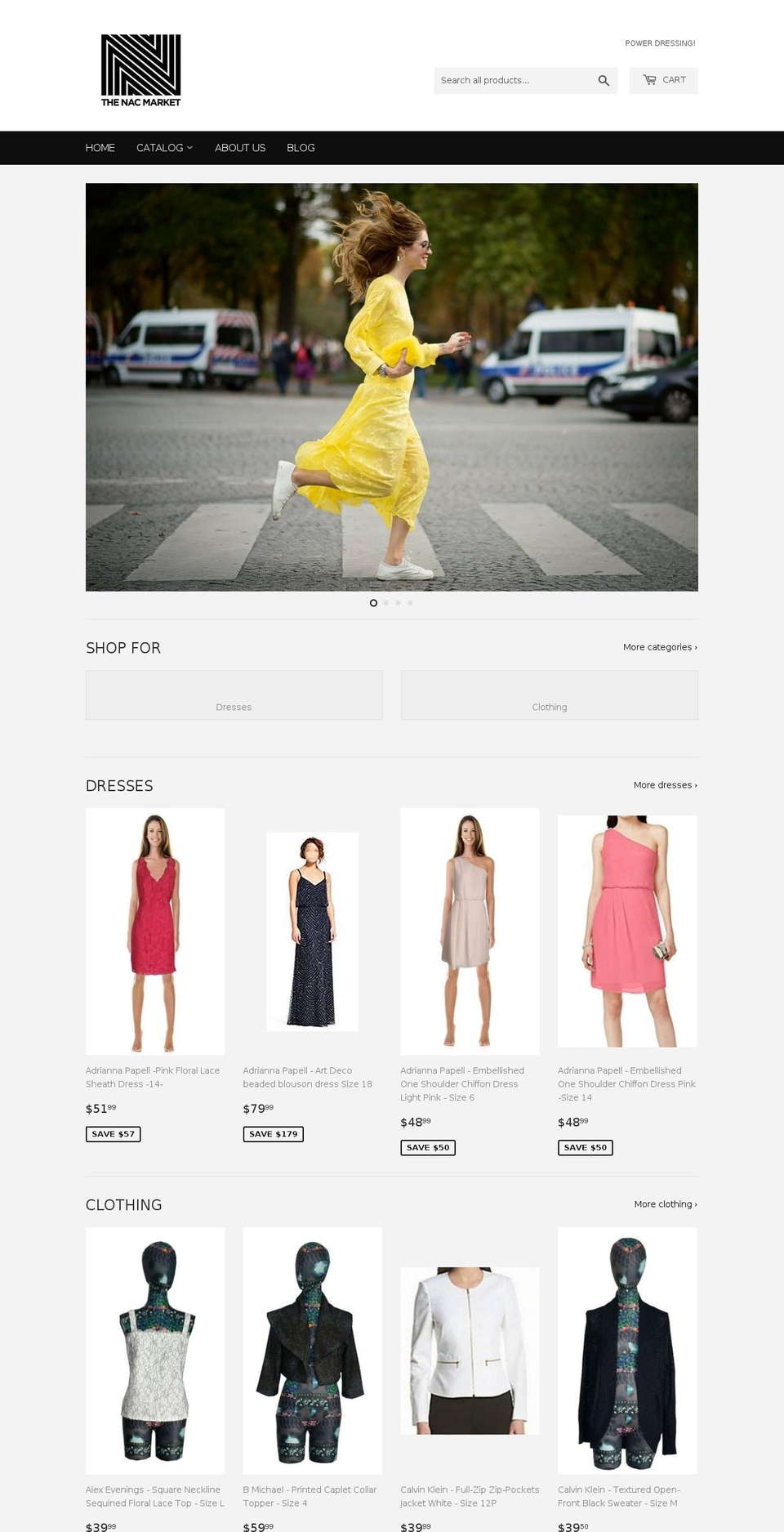 thenacmarket.com — Shopify storefront screenshot