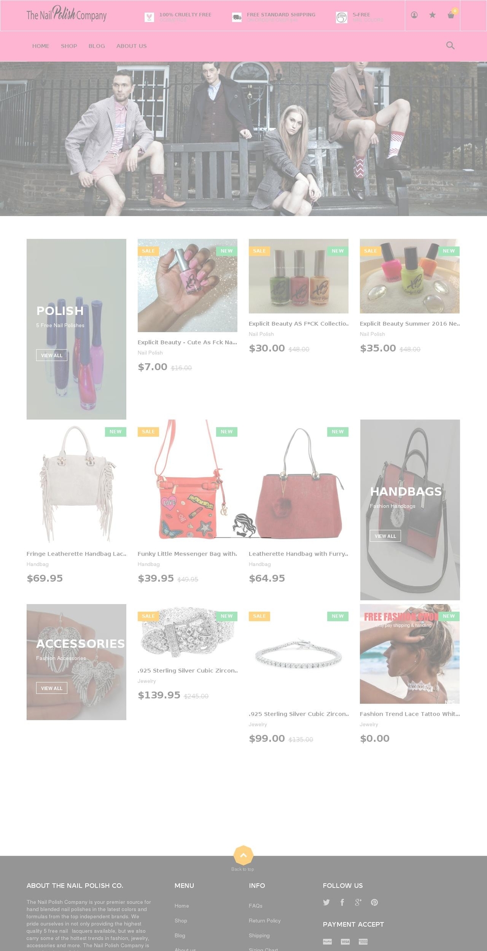 thenailpolishcompany.com shopify website screenshot