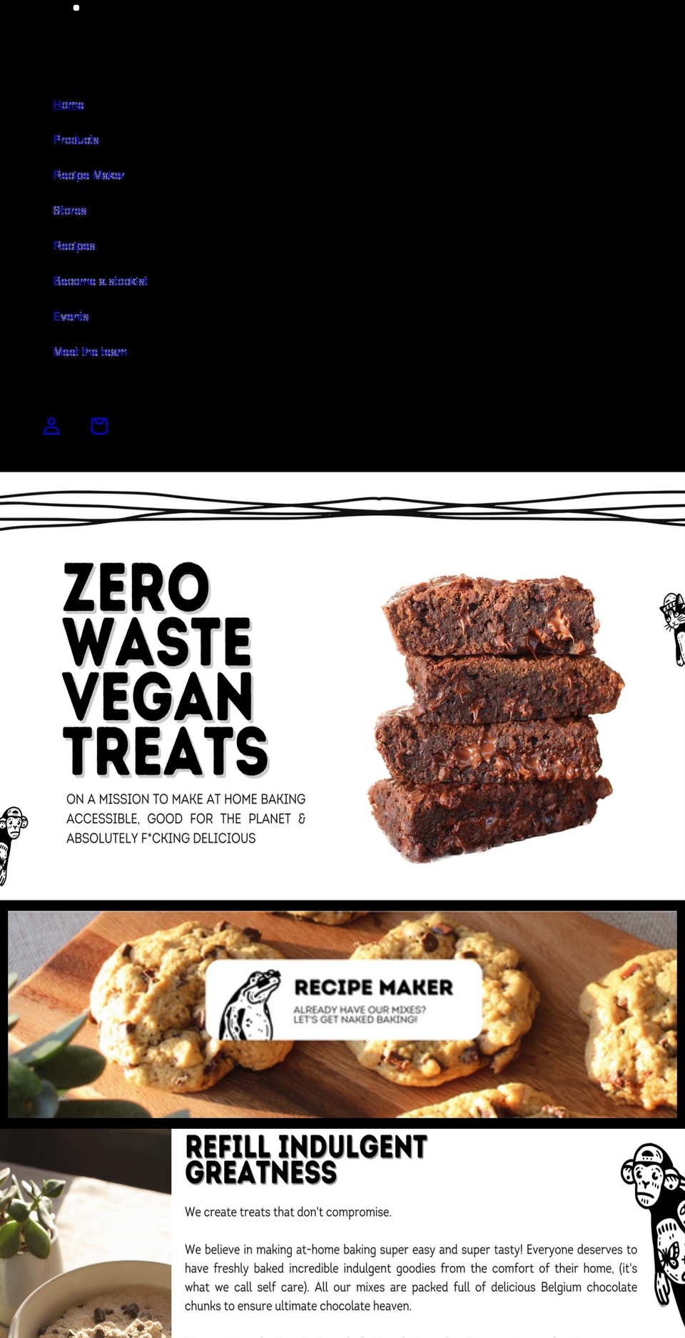 thenakedbakingcompany.com shopify website screenshot