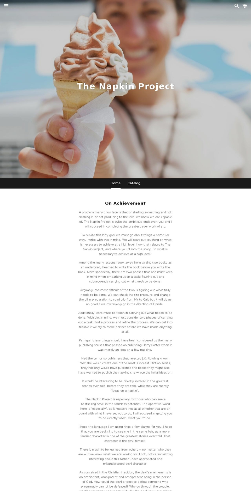 thenapkinproject.com — Shopify storefront screenshot