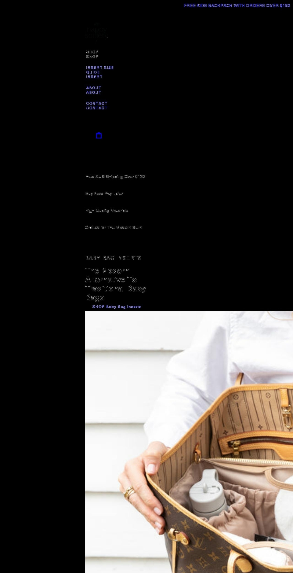 thenappysociety.com — Shopify storefront screenshot