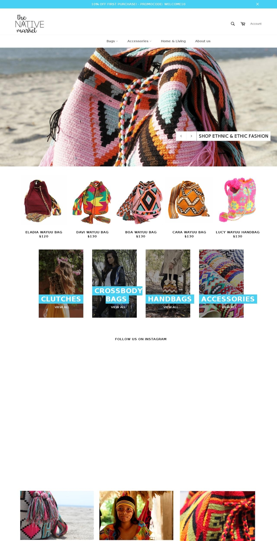 thenativemarket.com shopify website screenshot