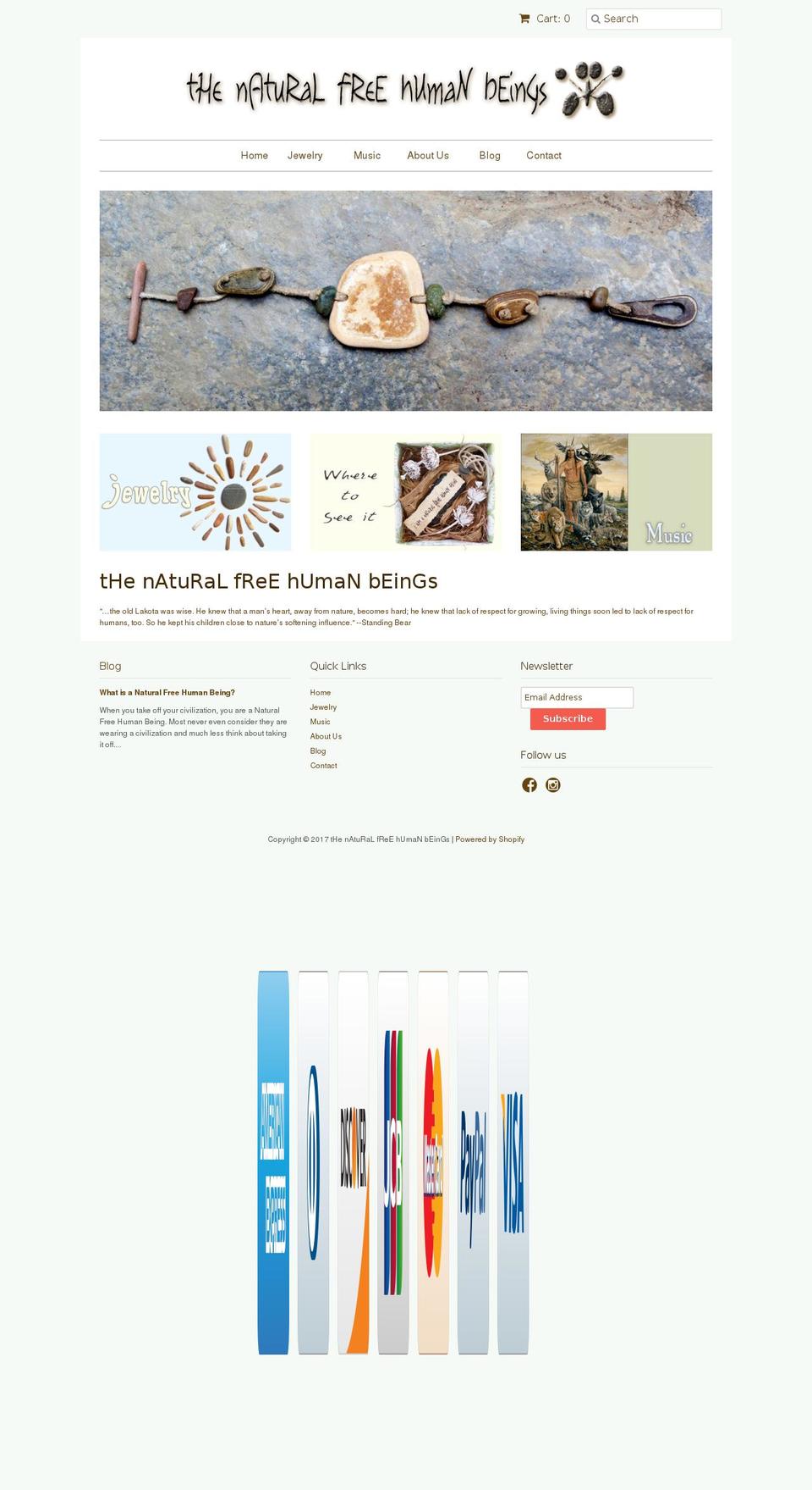 thenaturalfreehumanbeings.com shopify website screenshot