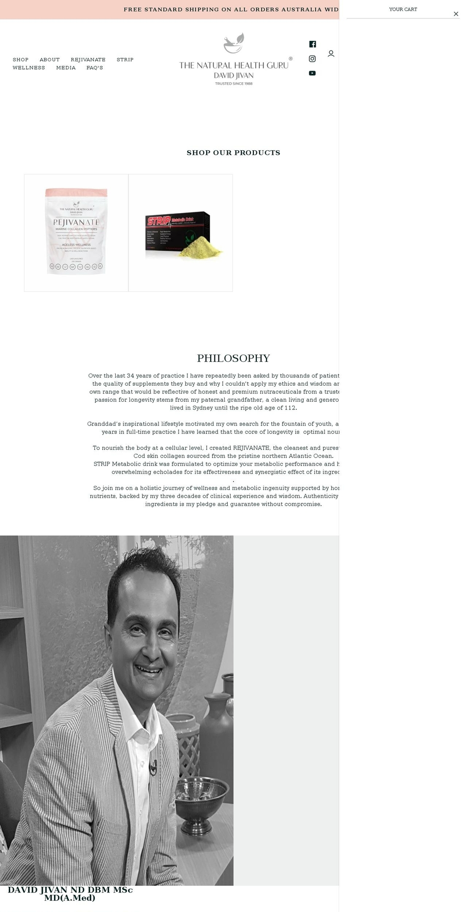 thenaturalhealthguru.com shopify website screenshot