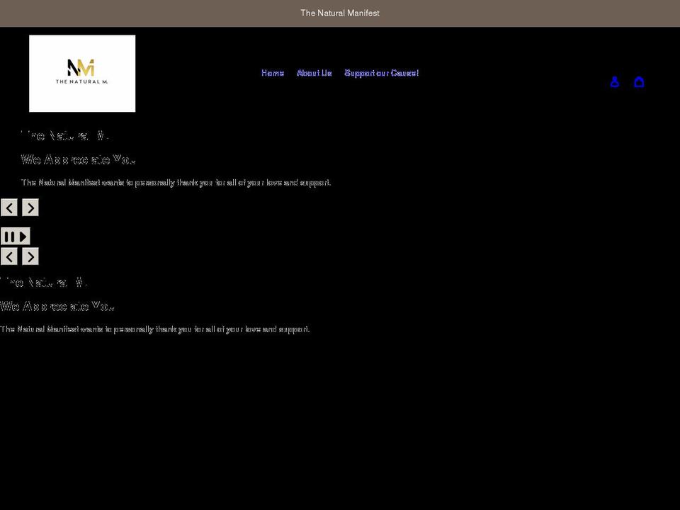 thenaturalm.com shopify website screenshot