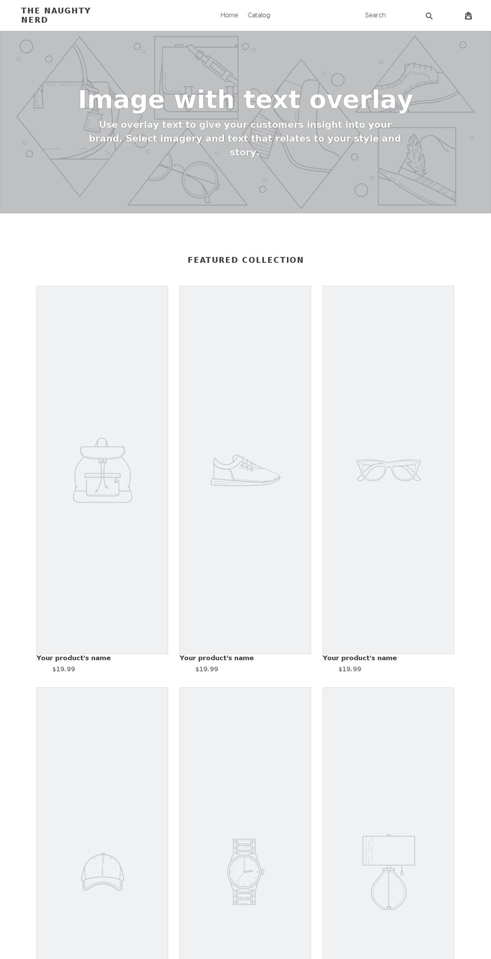 thenaughtynerd.com — Shopify storefront screenshot