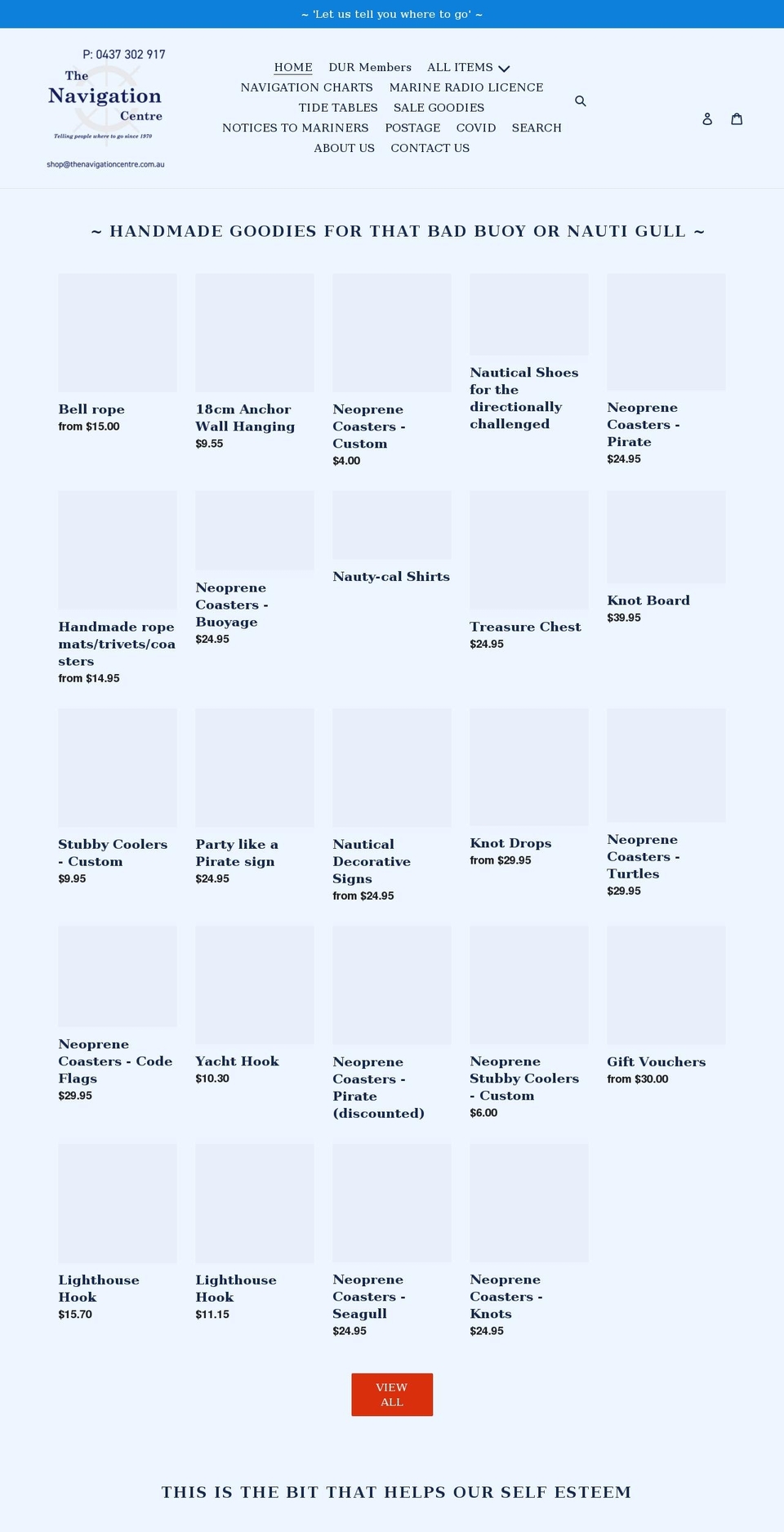 thenavigationcentre.com.au shopify website screenshot