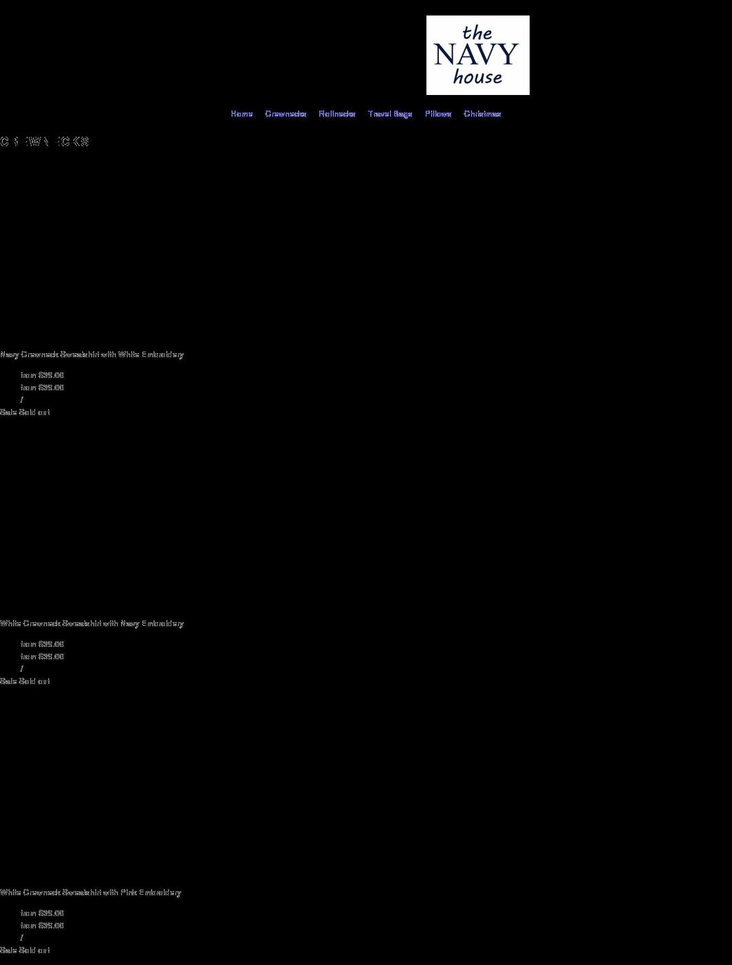 thenavyhouse.com shopify website screenshot