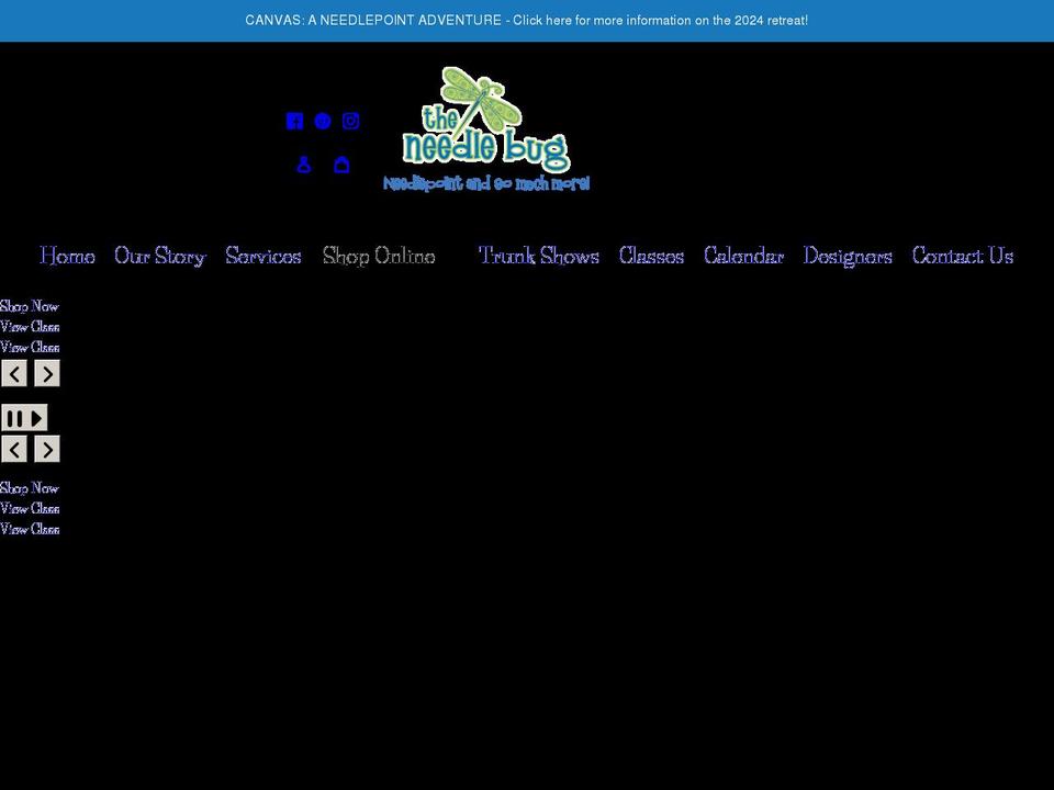theneedlebug.com shopify website screenshot