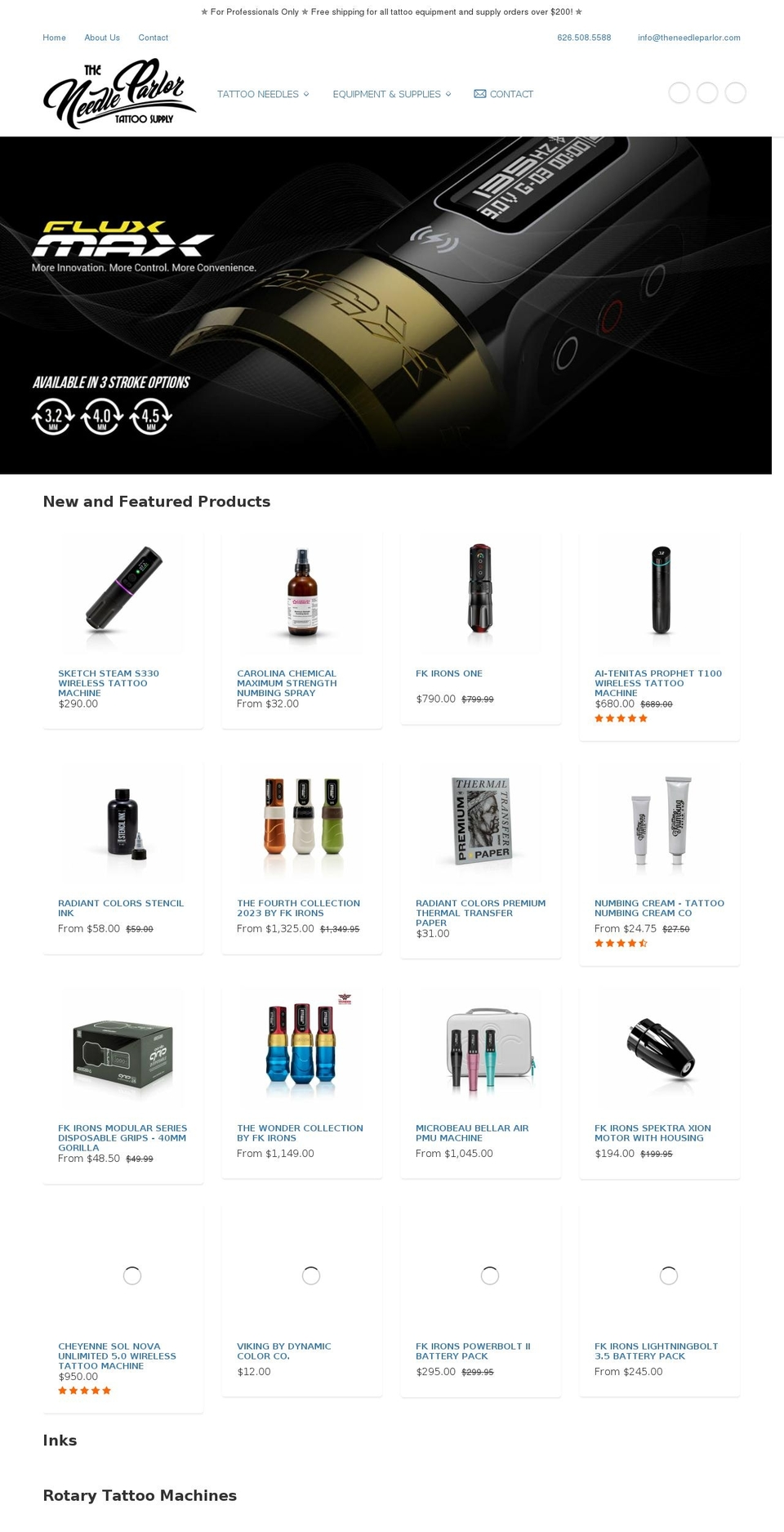 theneedleparlor.com shopify website screenshot