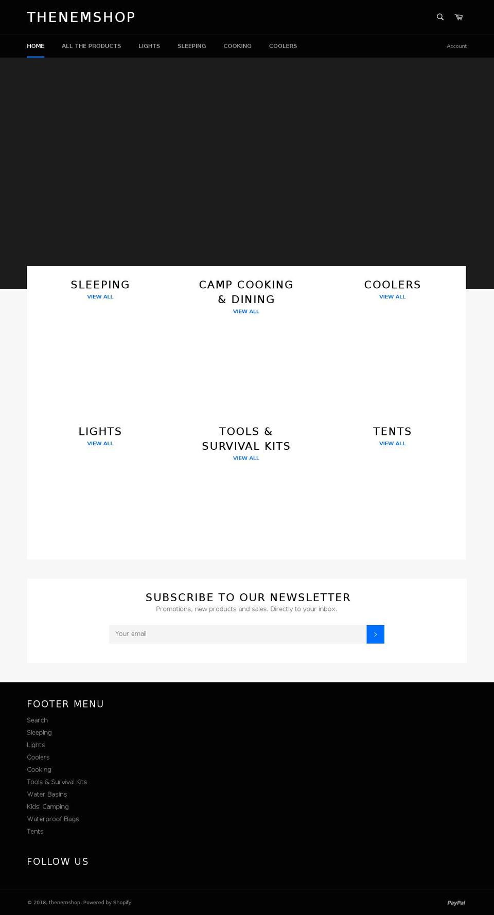 thenemshop.com — Shopify storefront screenshot