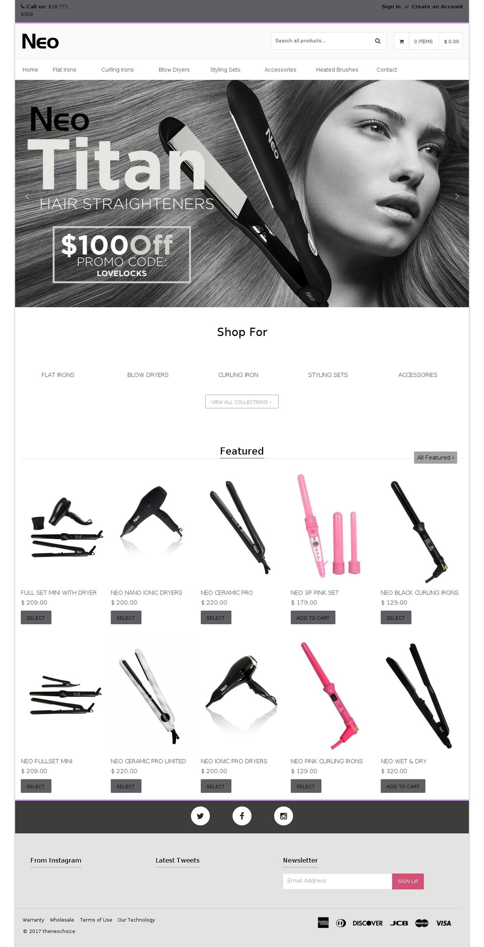 theneochoice.com shopify website screenshot