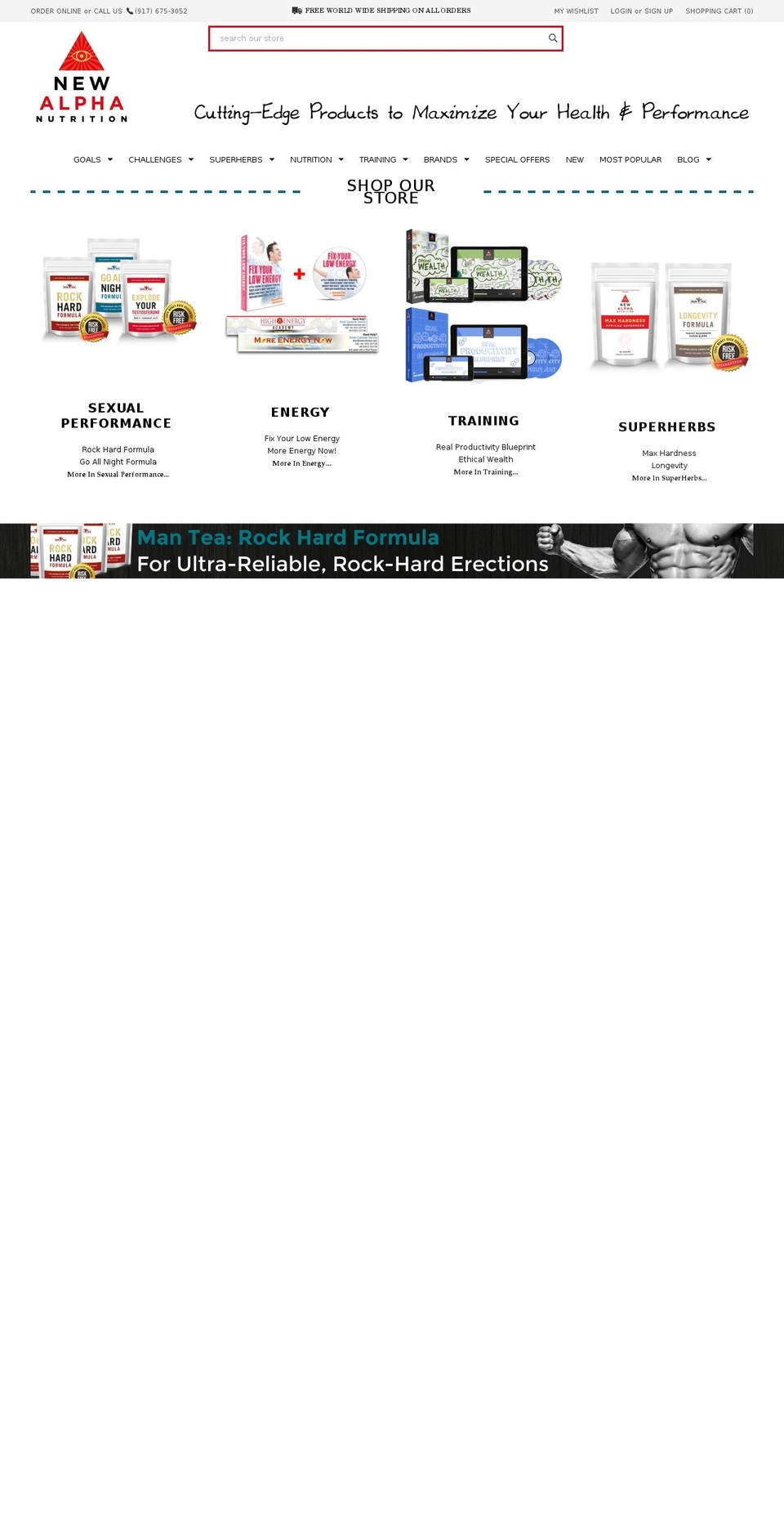 Partridges Shopify theme site example thenewalpha.com