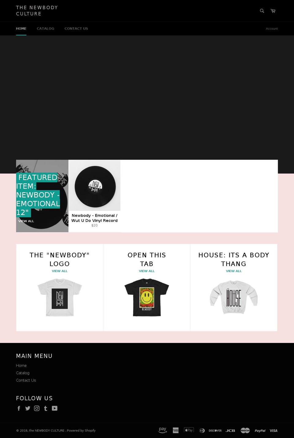 thenewbodyculture.com — Shopify storefront screenshot