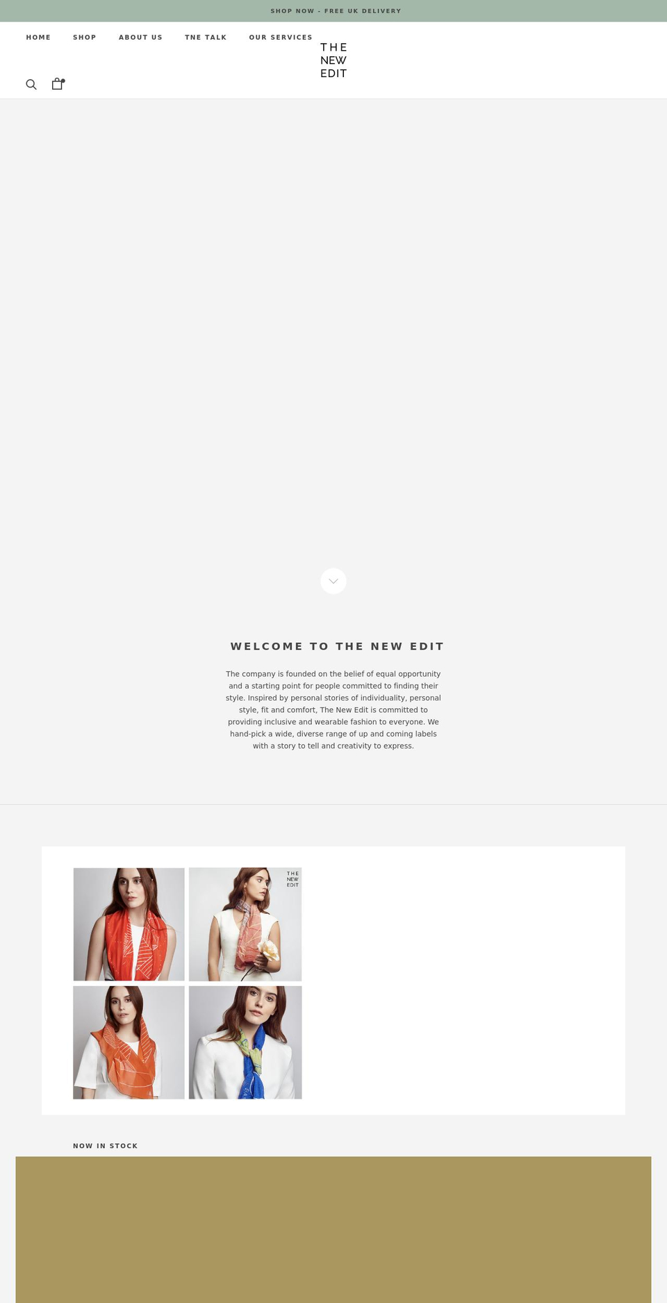 thenewedit.com shopify website screenshot