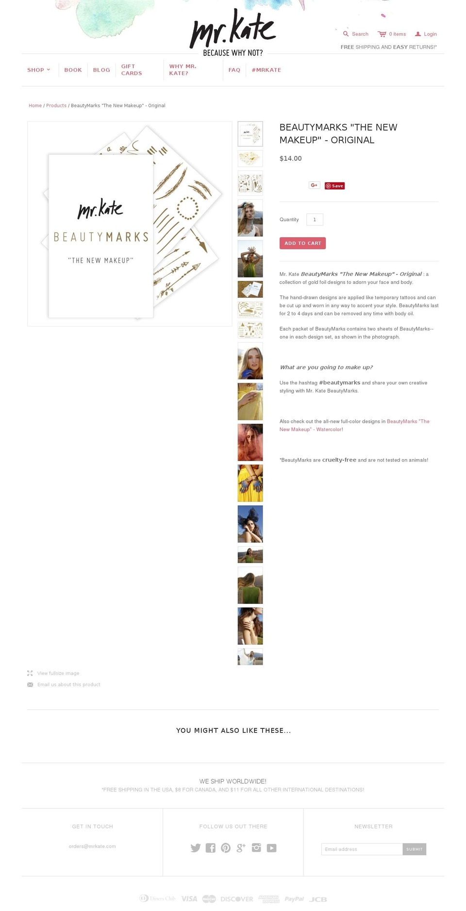 thenewmakeup.com — Shopify storefront screenshot