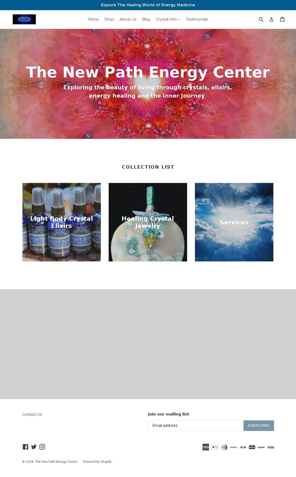 thenewpath.net shopify website screenshot