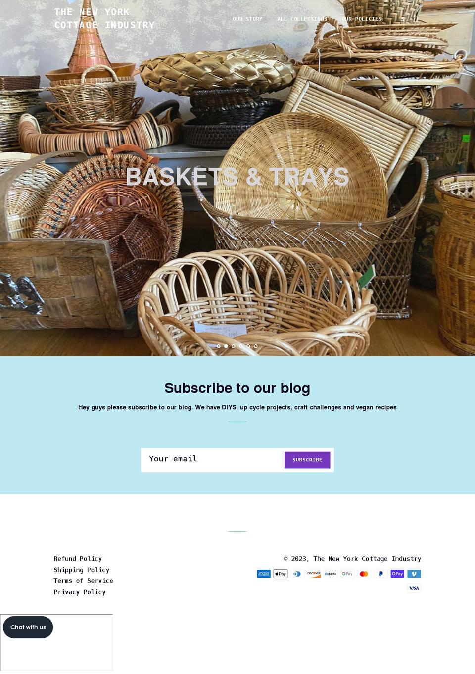 thenewyorkcottageindustry.com shopify website screenshot