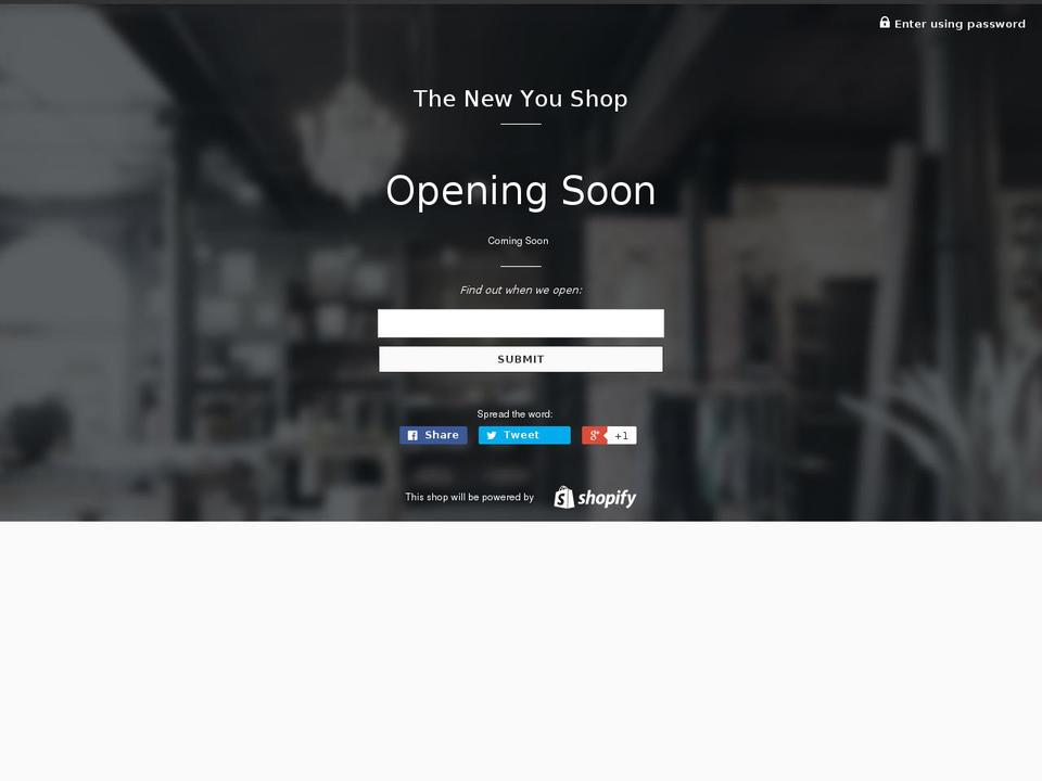 thenewyoushop.com shopify website screenshot