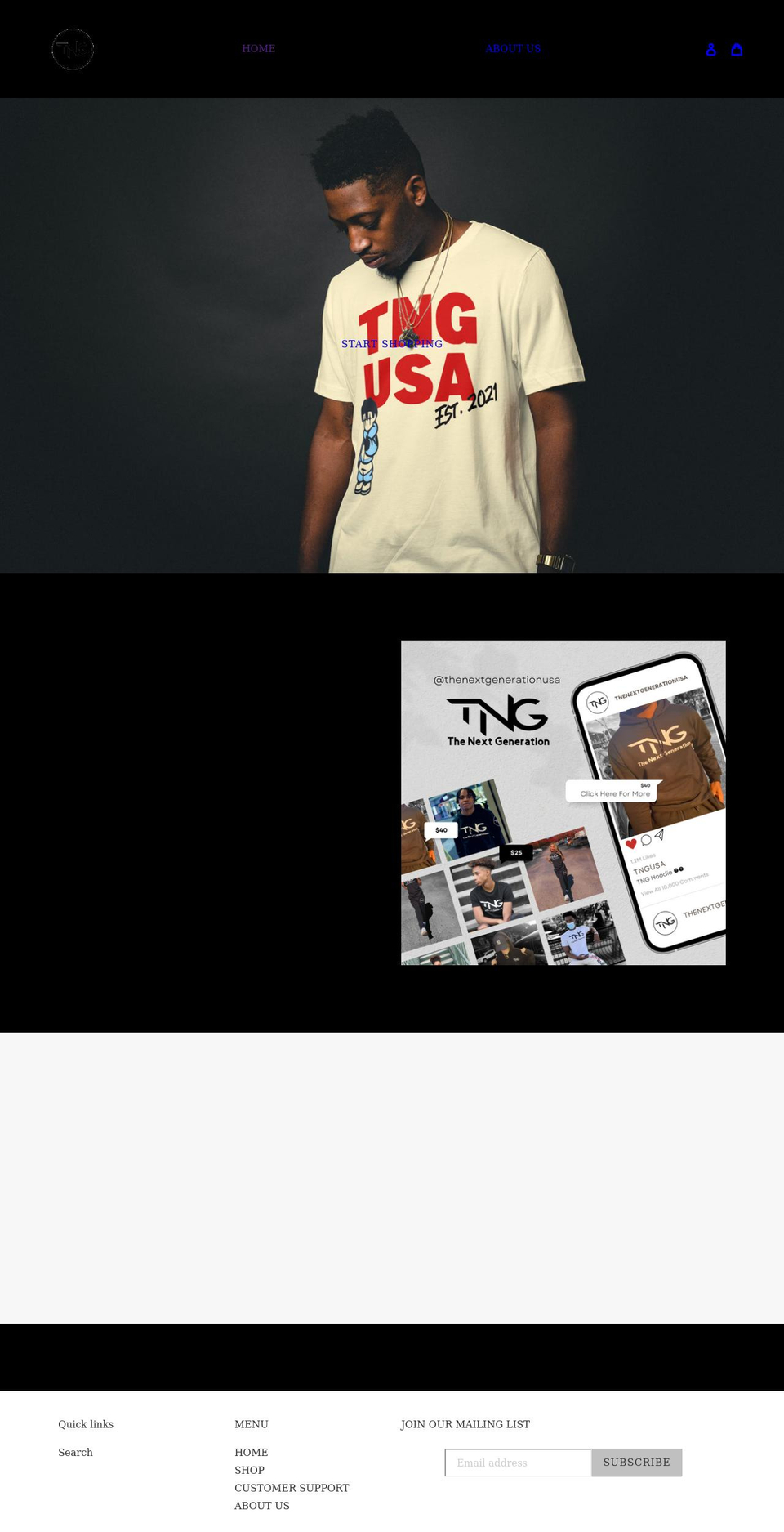 thenextgenerationusa.com shopify website screenshot