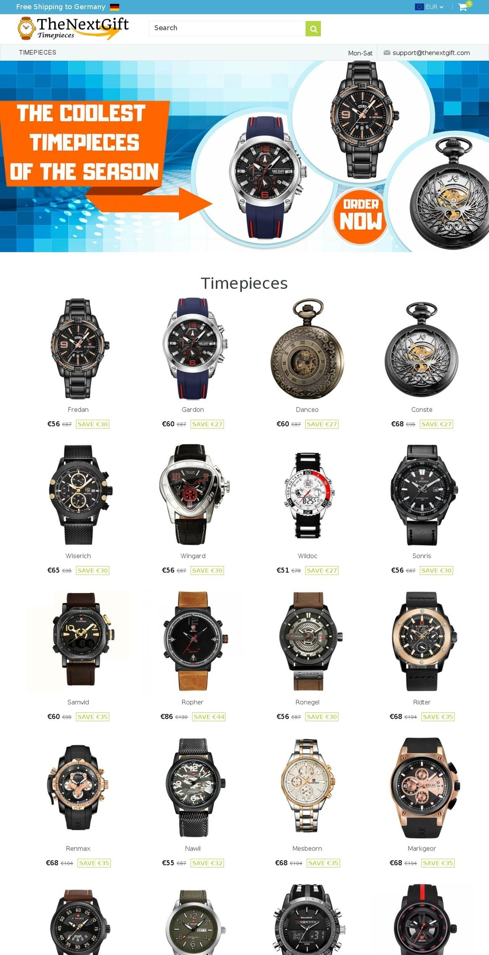 thenextgift.com — Shopify storefront screenshot