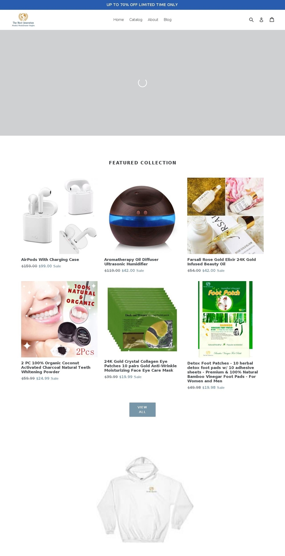 thenextjeneration.com — Shopify storefront screenshot