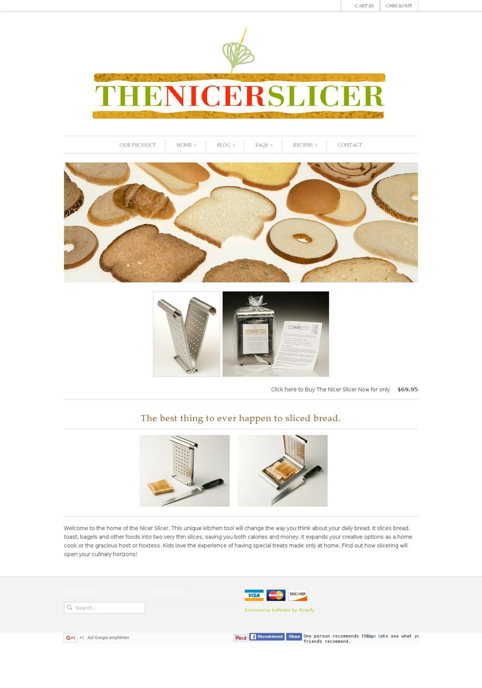 thenicerslicer.com shopify website screenshot