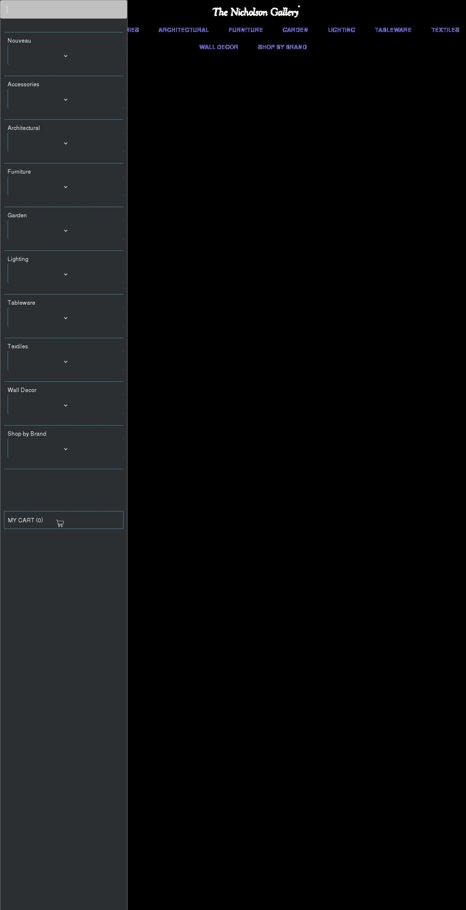 thenicholsongallery.com shopify website screenshot