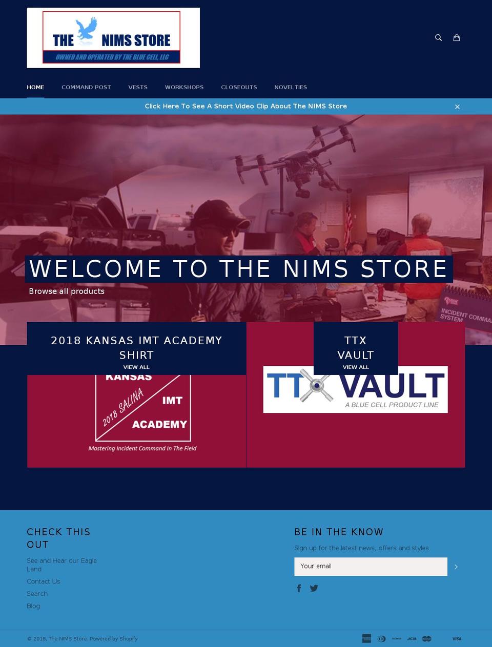 thenimsstore.com — Shopify storefront screenshot