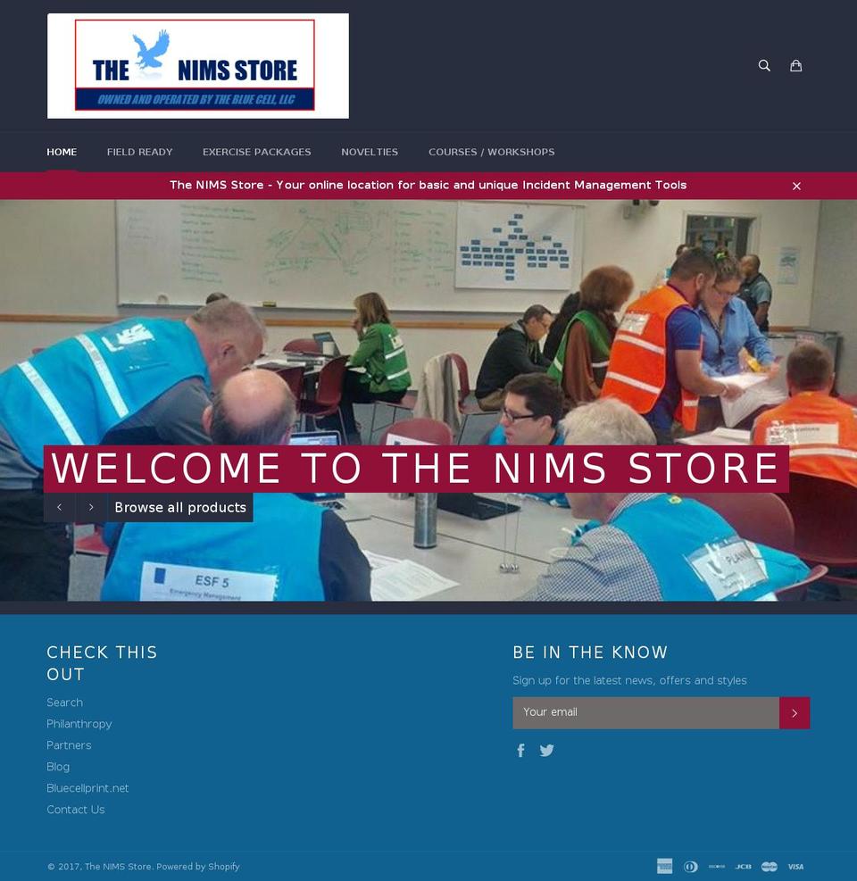 thenimsstore.us shopify website screenshot