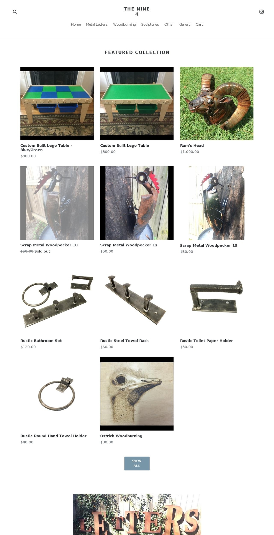 thenine4.com — Shopify storefront screenshot